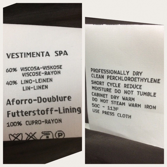 XSOLDXGIORGIO ARMANI BLACK LABEL 2 piece suit 38/6 - Picture 8 of 8